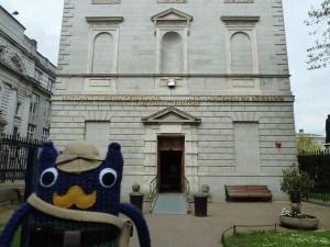 Outside the Natural History Museum