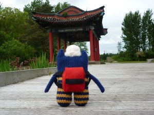 Beastie in the Japanese Garden