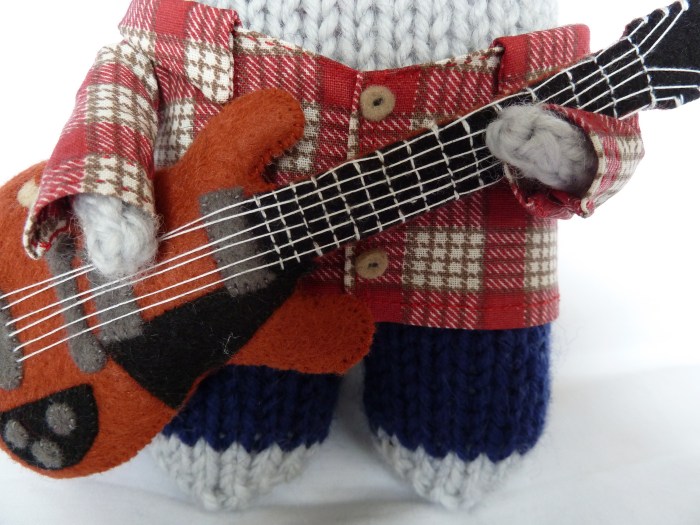 Indie Rock Beastie Shirt and Guitar