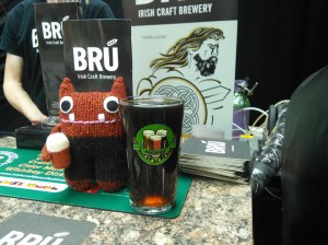 Red Ale Beastie at the Bru Stand