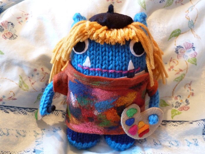 Artist Girl Beastie, by CrawCrafts Beasties