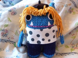 Artist Girl Beastie takes some time off, by CrawCrafts Beasties