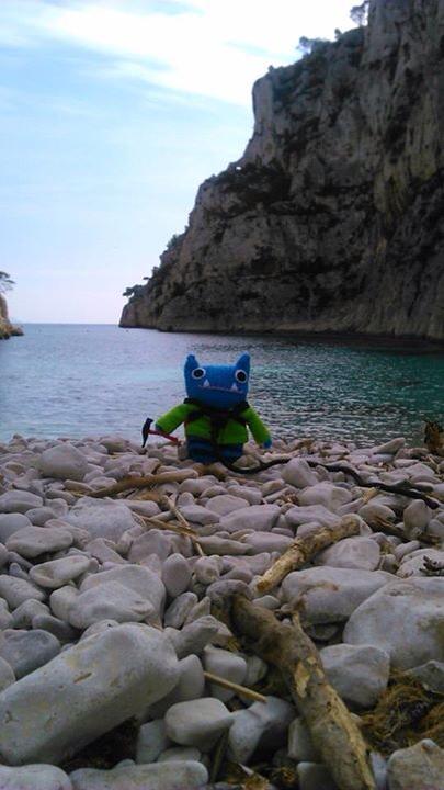 Climber Beastie on the Shore - J Donaldson/CrawCrafts Beasties