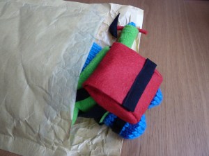 Climber Beastie sets off! (CrawCrafts Beasties)