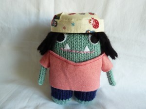 Neurosurgeon Beastie in Scrubs, by CrawCrafts Beasties