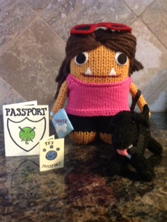 Tracy Beastie in her new home! T Donaldson/CrawCrafts Beasties