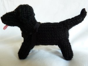 Black Lab Beastiedog, by CrawCrafts Beasties