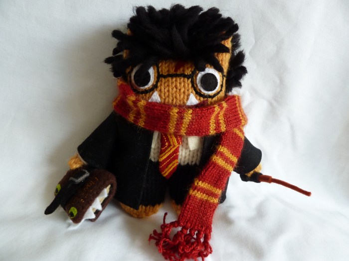 Harry Potter Beastie in full Gryffindor Uniform, by CrawCrafts Beasties
