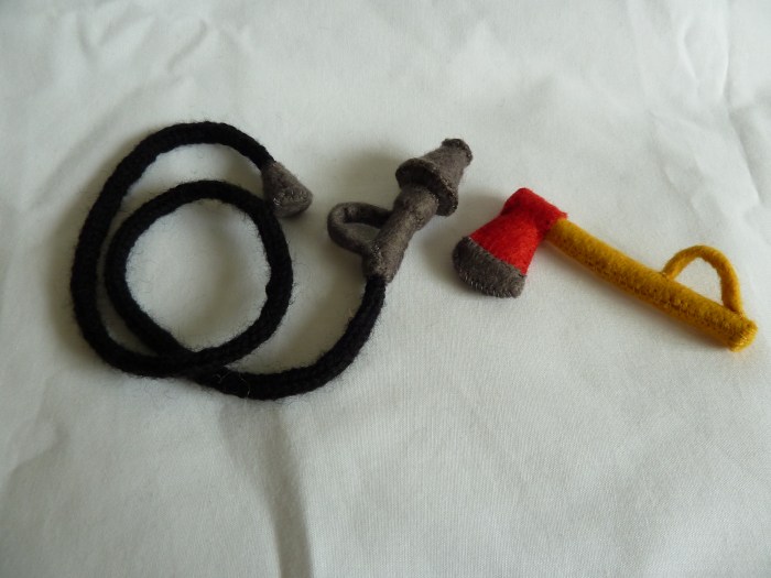 Fireman Beastie's Axe and Hose - CrawCrafts Beasties