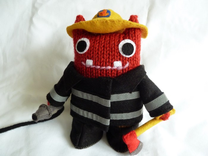 Fireman Beastie in Full Uniform! (CrawCrafts Beasties)