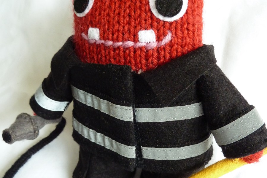 Fireman Beastie, by CrawCrafts Beasties