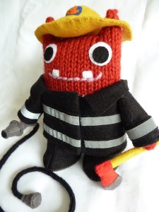 Fireman Beastie, by CrawCrafts Beasties