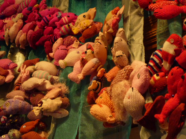 More Knitted Undersea Creatures at the Figurehead Museum - H Crawford/CrawCrafts Beasties