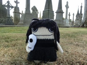 Goth Beastie Among the Gravestones - CrawCrafts Beasties