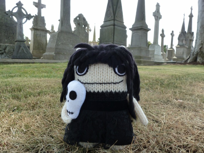 Goth Beastie Among the Gravestones - CrawCrafts Beasties