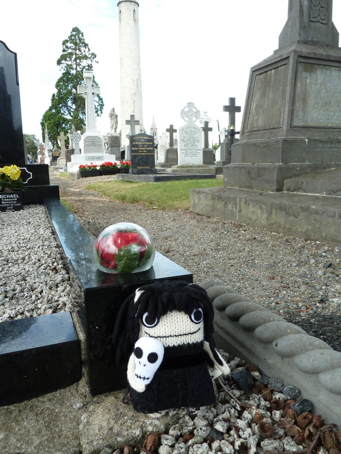 Goth Beastie with the Glasnevin Round Tower - CrawCrafts Beasties