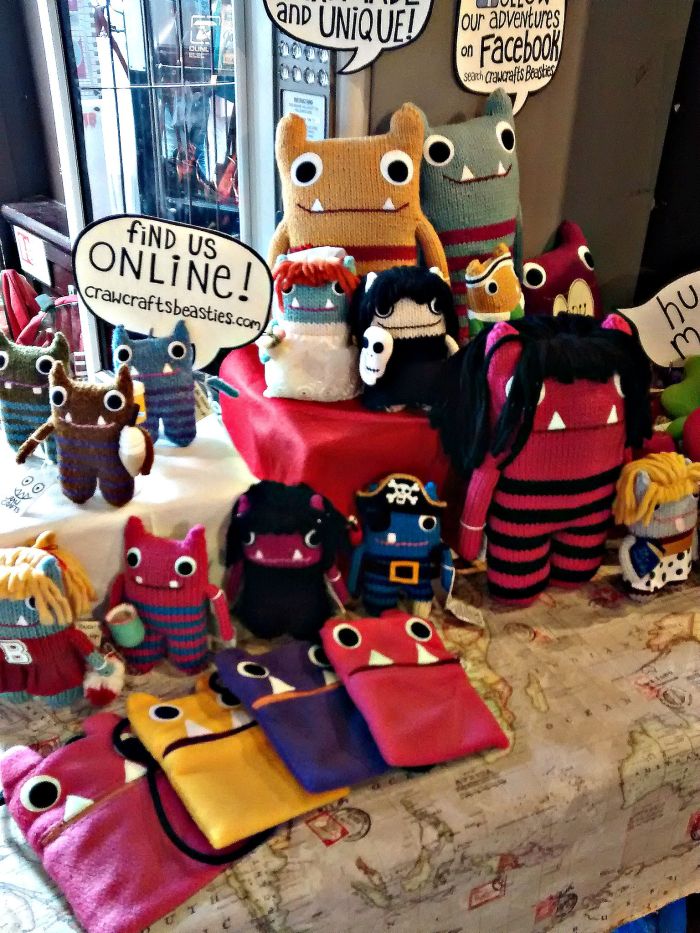 Beasties at the Ha'Penny Flea, Dublin - CrawCrafts Beasties