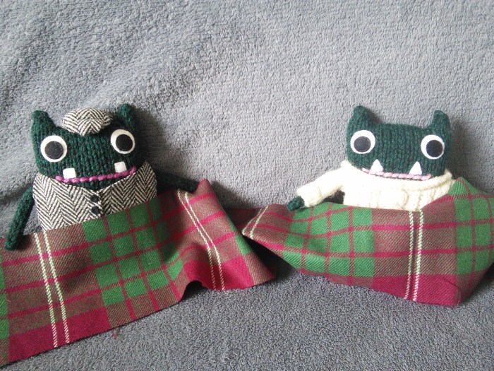 Paddy and Plunkett's Gift From Scotland - CrawCrafts Beasties