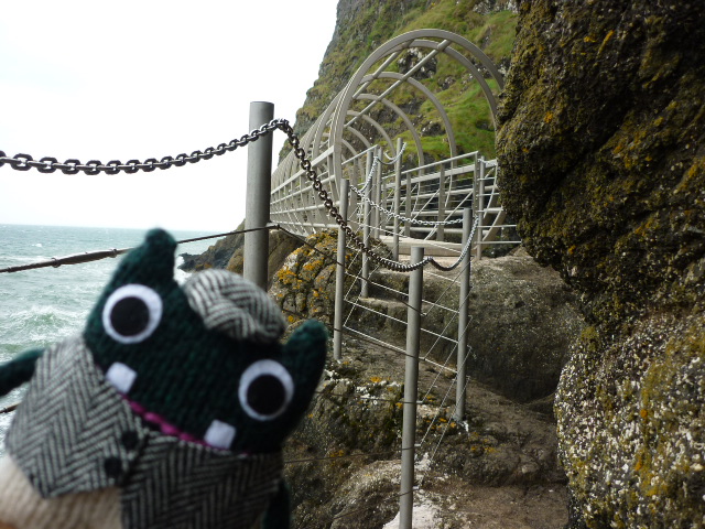 Plunkett at the Tubular Bridge, The Gobbins - H Crawford/CrawCrafts Beasties