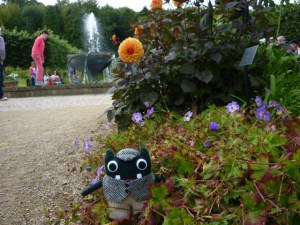 Plunkett in the Flowerbeds at Bangor Castle - H Crawford/CrawCrafts Beasties