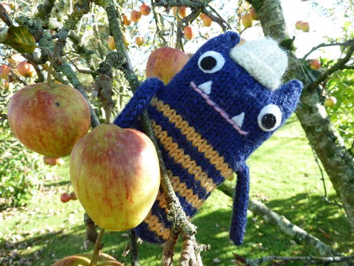 Explorer Beastie gets his 5 a Day - CrawCrafts Beasties