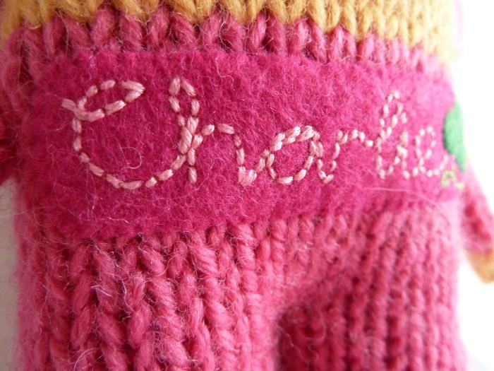 Charlie Beastie's Embroidered Details - CrawCrafts Beasties