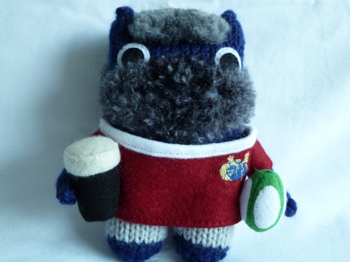 Antonello Beastie, An Honorary Irishman! CrawCrafts Beasties