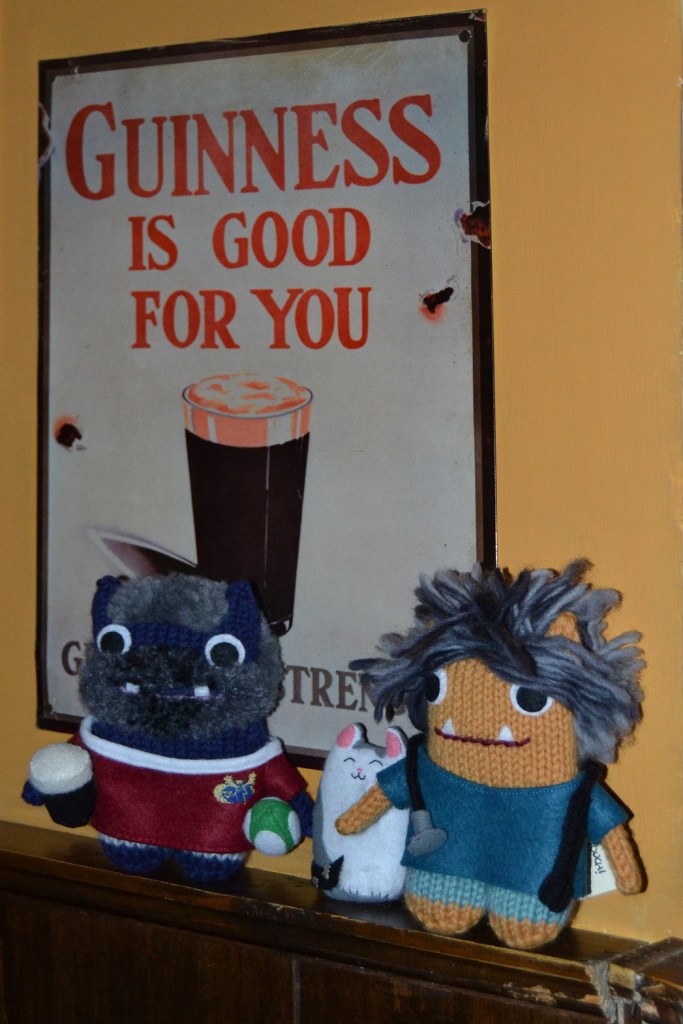 The Beasties Pose With a Guinness Sign - A de Girolamo/CrawCrafts Beasties