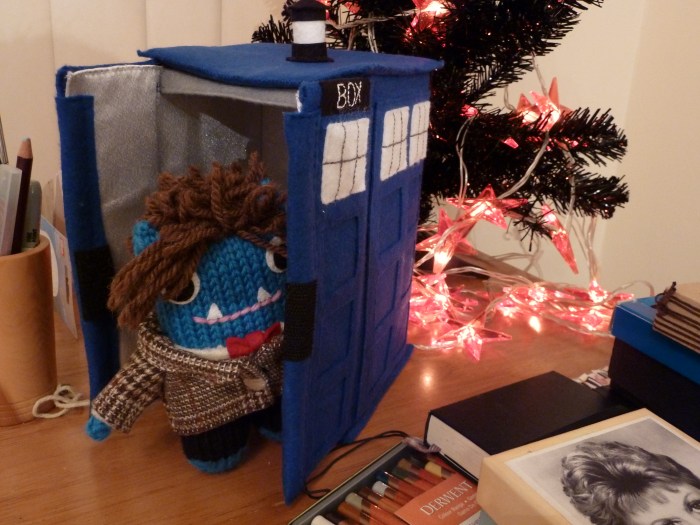 Doctor Who Beastie heading off to his Home Planet... CrawCrafts Beasties