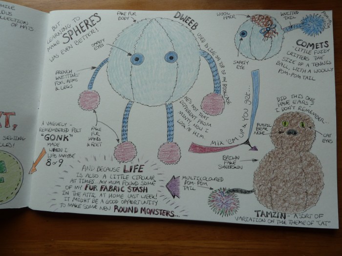 Circles Sketches Page 2 - CrawCrafts Beasties