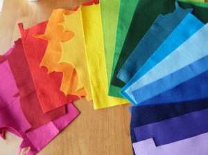 All the Colours of the Felty Rainbow! CrawCrafts Beasties