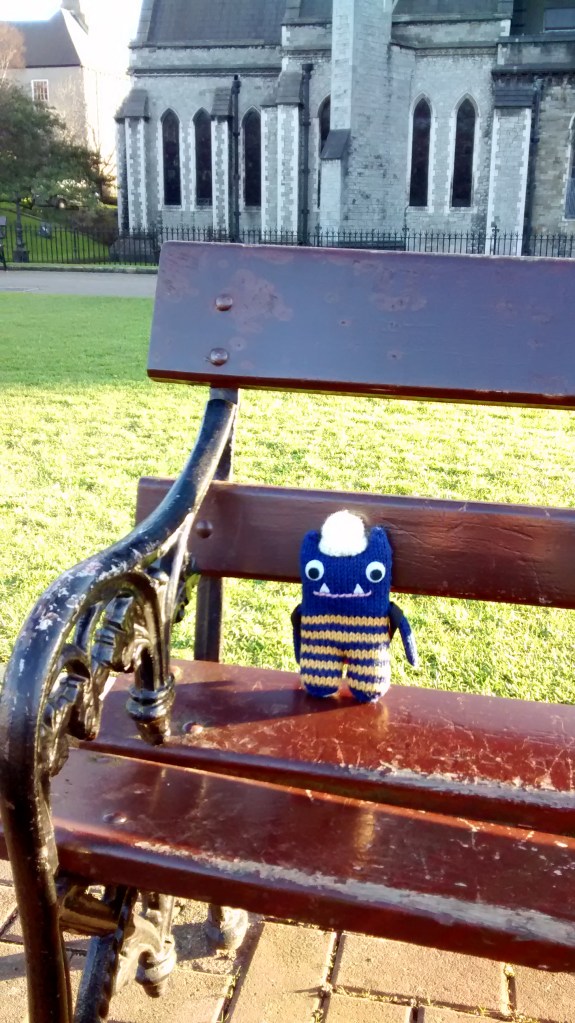 Explorer Beastie Takes a Weight Off - CrawCrafts Beasties