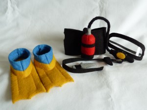 Diver Beastie's Complete Dive Kit, by CrawCrafts Beasties