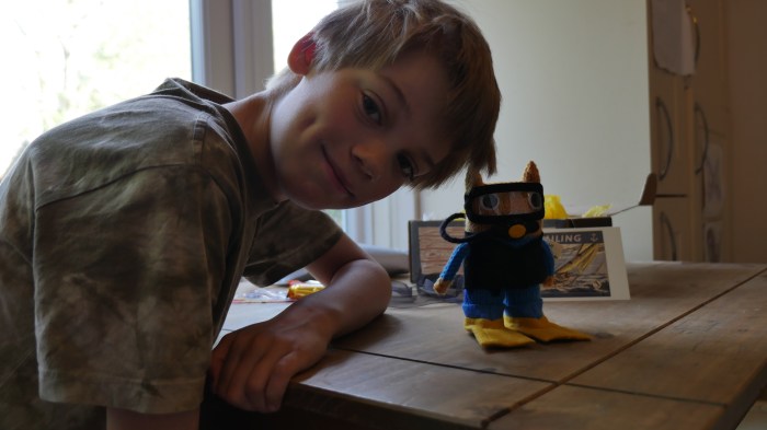 Diver Beastie and the Cap'n - FocalHeart/CrawCrafts Beasties