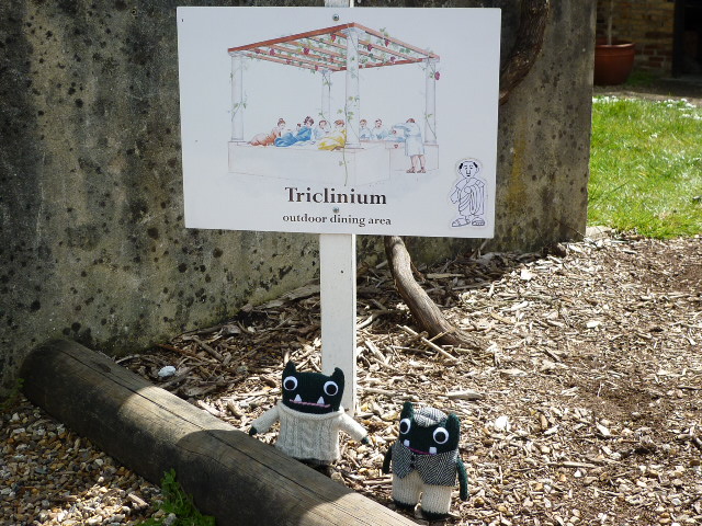 Paddy and Plunkett at the Triclinium - H Crawford/CrawCrafts Beasties