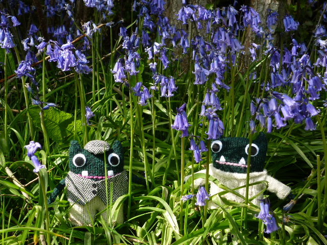 Paddy, Plunkett and some late Bluebells - H Crawford/CrawCrafts Beasties