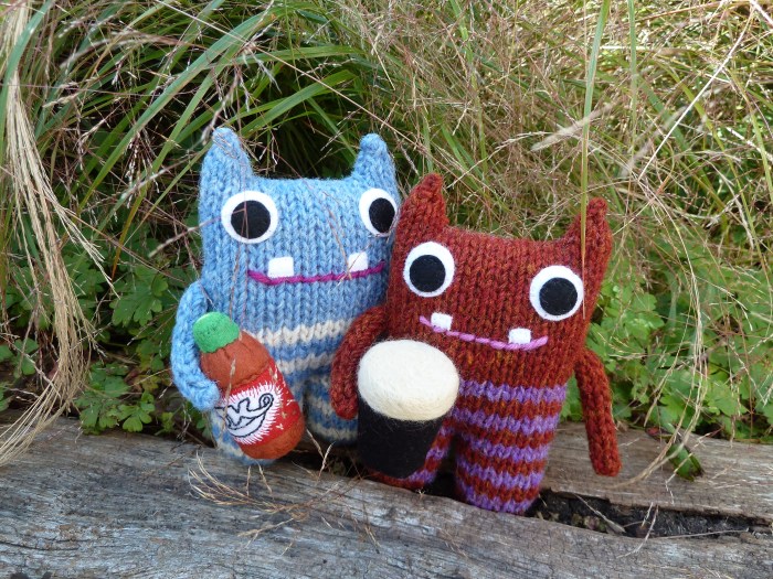 Red Lemonade Beastie and Pint Beastie - CrawCrafts Beasties