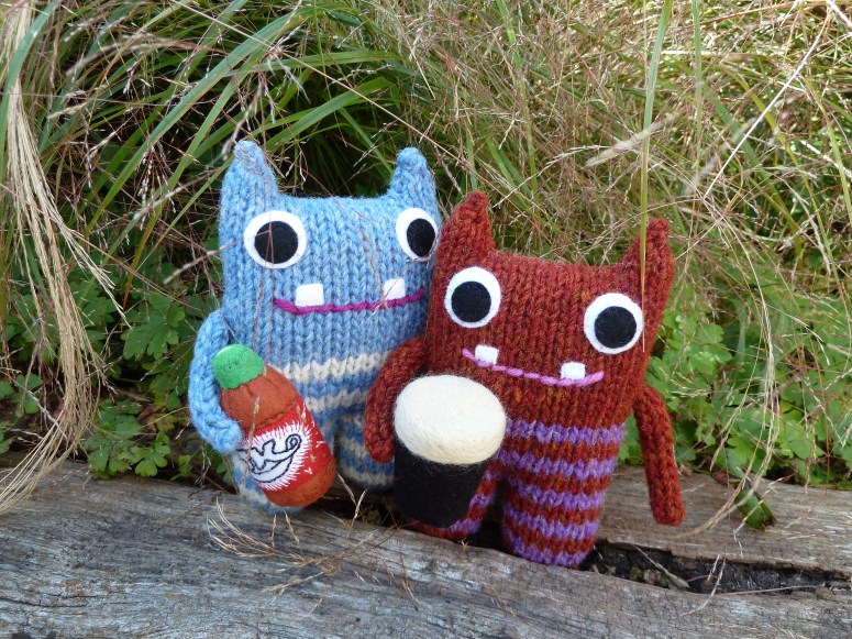 Red Lemonade Beastie and Pint Beastie - CrawCrafts Beasties