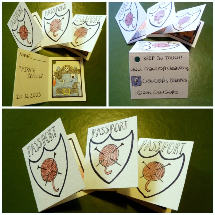Original Beastie Passports, by CrawCrafts Beasties