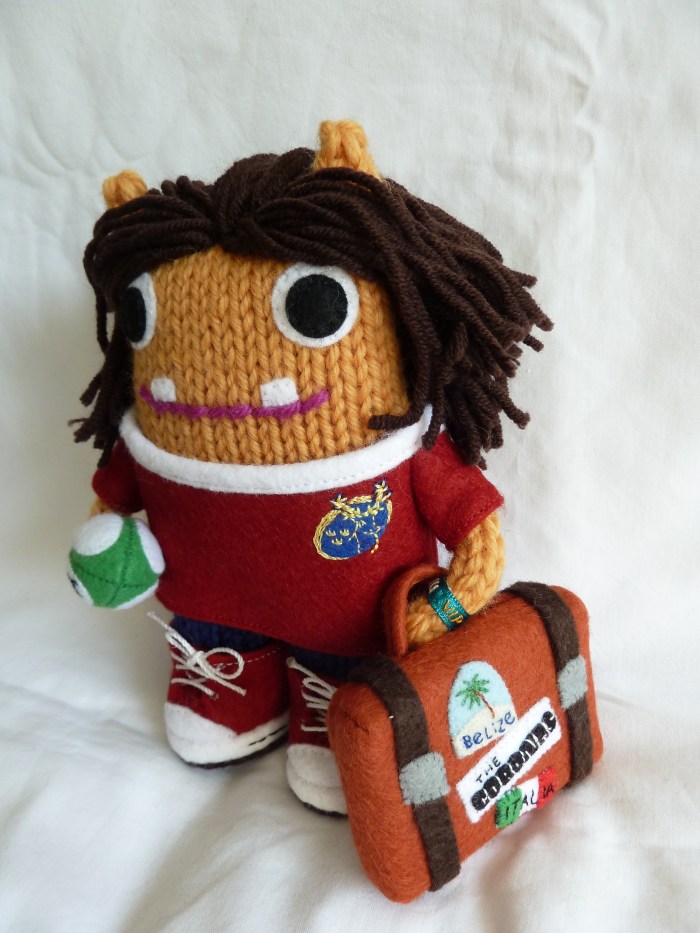 Rugby Girl Beastie Hits the Road! CrawCrafts Beasties