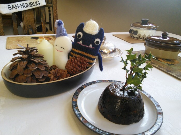 Explorer Beastie at Christmas - CrawCrafts Beasties