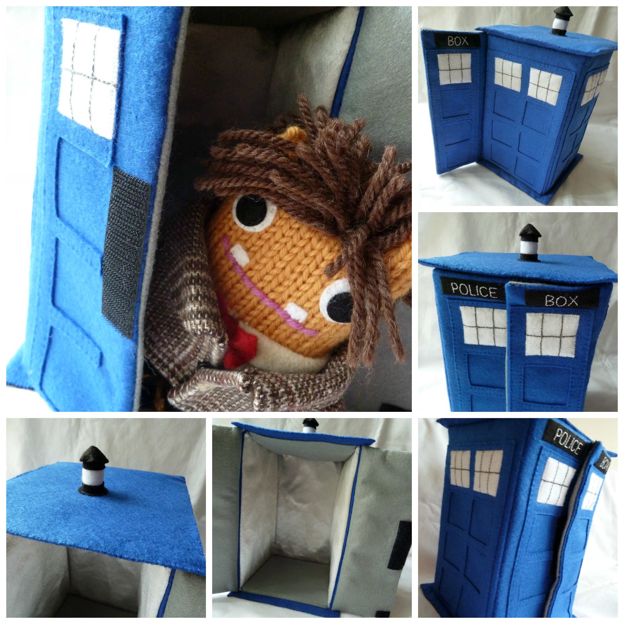The Tardis, Inside and Out! CrawCrafts Beasties