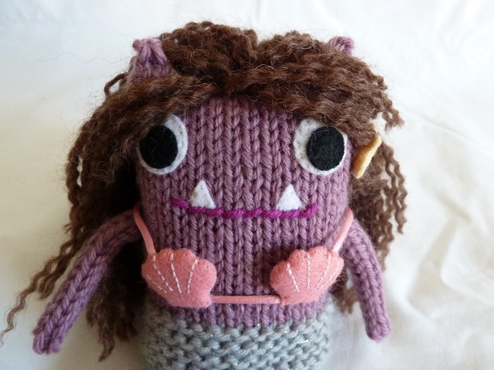 Mermaid Beastie's Pink Seashell Top - CrawCrafts Beasties