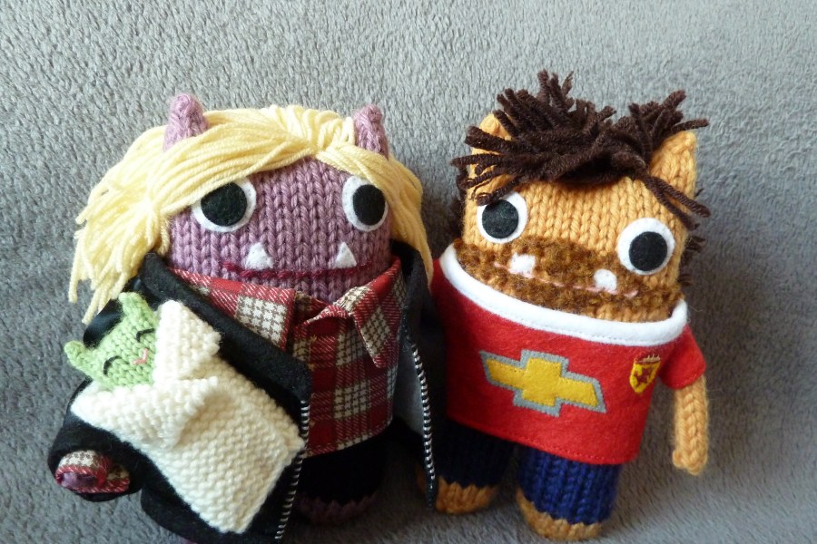 A Monster Family, by CrawCrafts Beasties