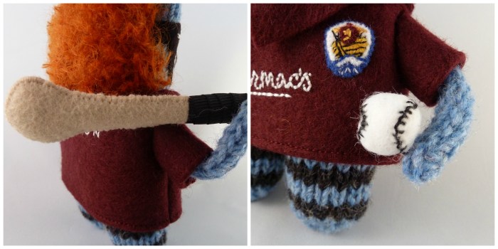 Beastie-Size Hurley and Sliotar - CrawCrafts Beasties