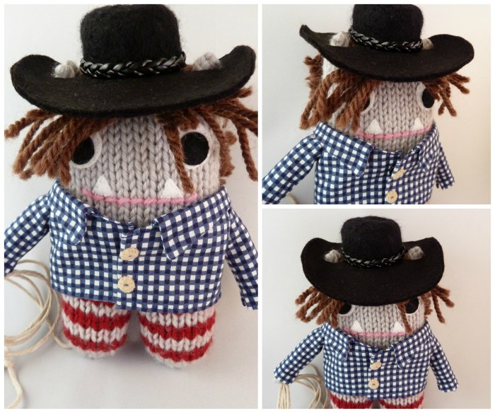 Cowboy Beastie, Ready to Go! CrawCrafts Beasties