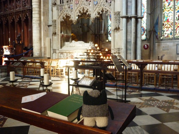 Plunkett Inside Ely Cathedral - H Crawford/CrawCrafts Beasties