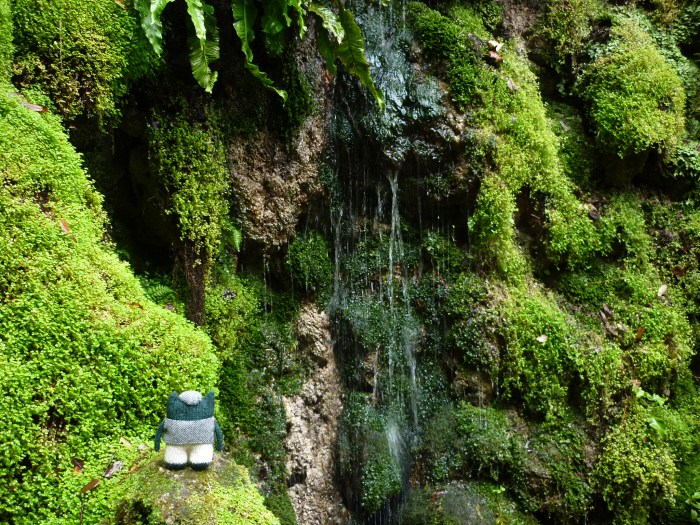 Plunkett Finds a Beastie-Sized Waterfall at Powerscourt - H Crawford/CrawCrafts Beasties