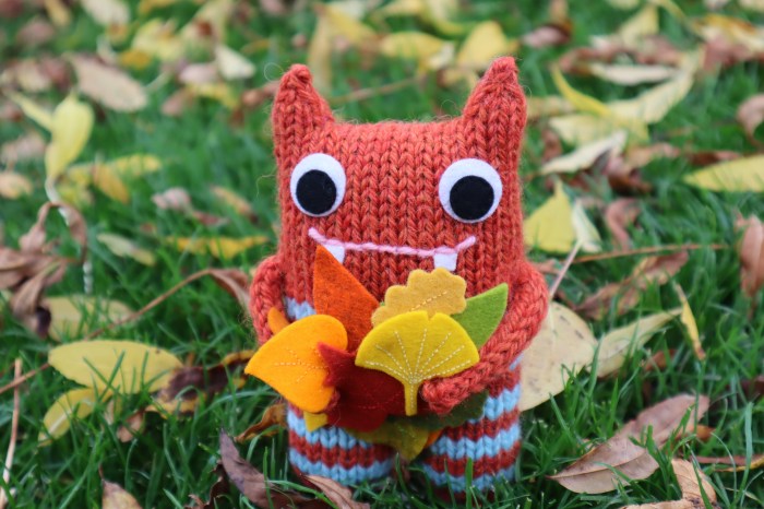 Autumn Beastie's Leaf Collection - CrawCrafts Beasties