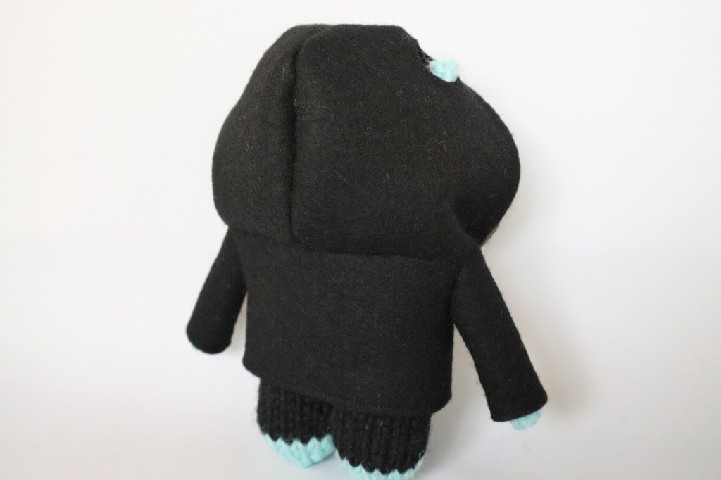 Back view of Beastie Hoodie - CrawCrafts Beasties